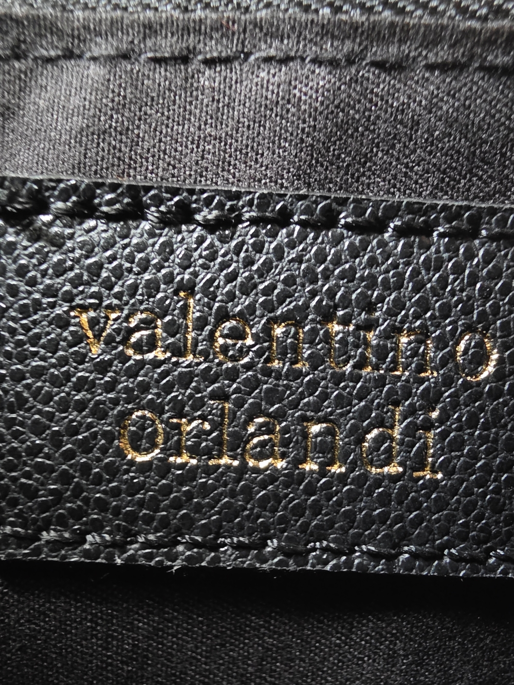 Valentino Orlandi Vegan Leather Crossbody with Gold Stud Detail - Picture 5 of 8